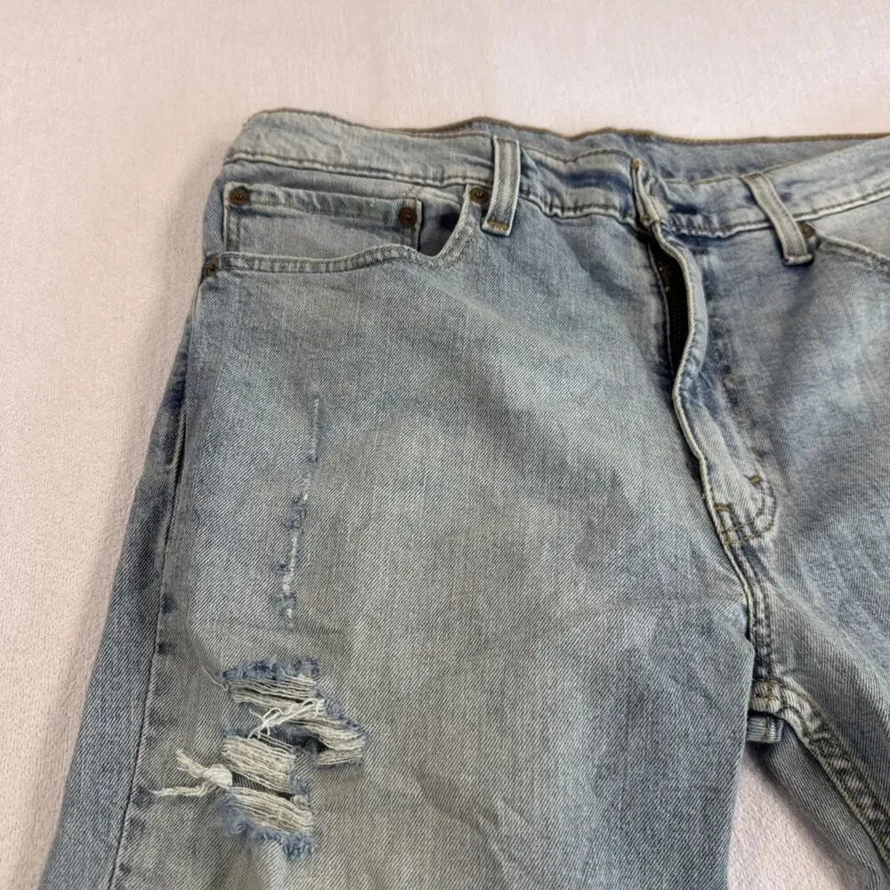 Levis 511 Slim Fit Jeans Destroyed Distressed Slim Fit Stretch Jeans 36x30